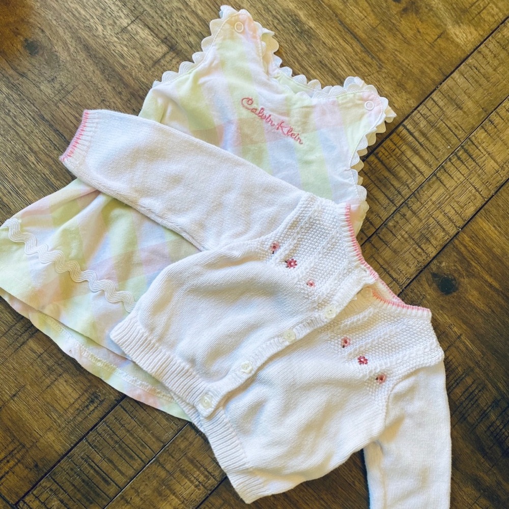 Pretty!! CalvinKleindress w/carter sweater SALE!!!